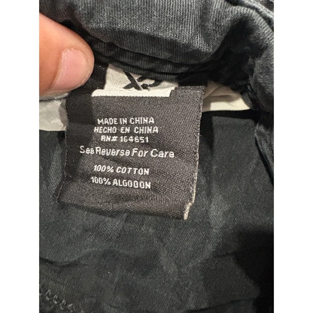 YXR Jeans Mens Cargo Shorts Faded Black 100 Cotton Relaxed Fit Size 42 Utility - Picture 3 of 10